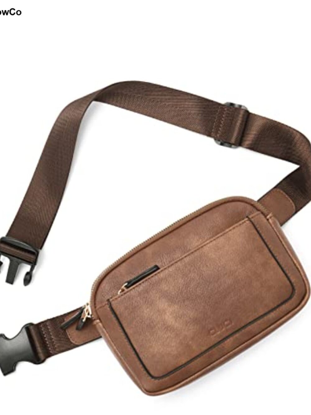 Vegan Leather Fanny Pack Crossbody Belt Bag Adjustable Strap Mini Waist Pack
